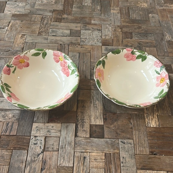 Franciscan Desert Rose Vegetable Serving Bowls Set of 2 Made in California - Picture 1 of 8